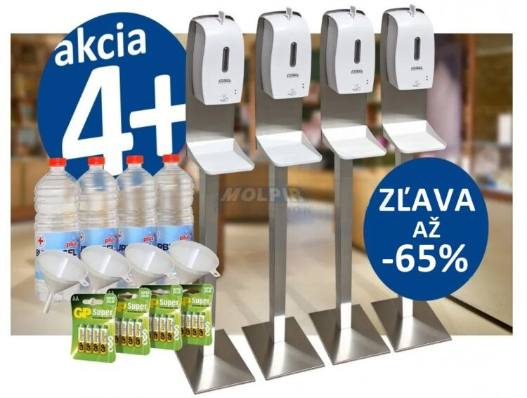 Bezdotyková dezinfekcia - akcia 4+