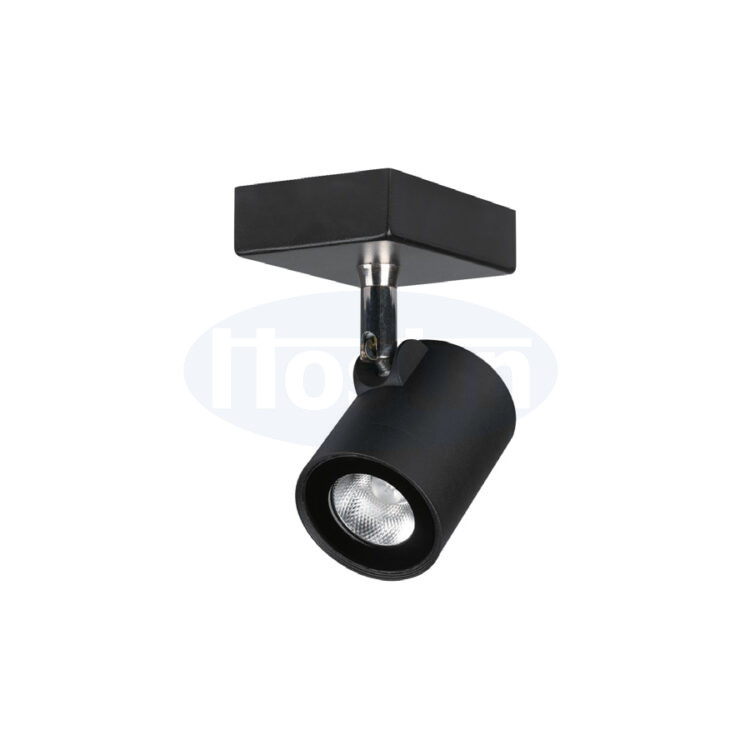 Garden light for wall installation with a single lamp – with a square base